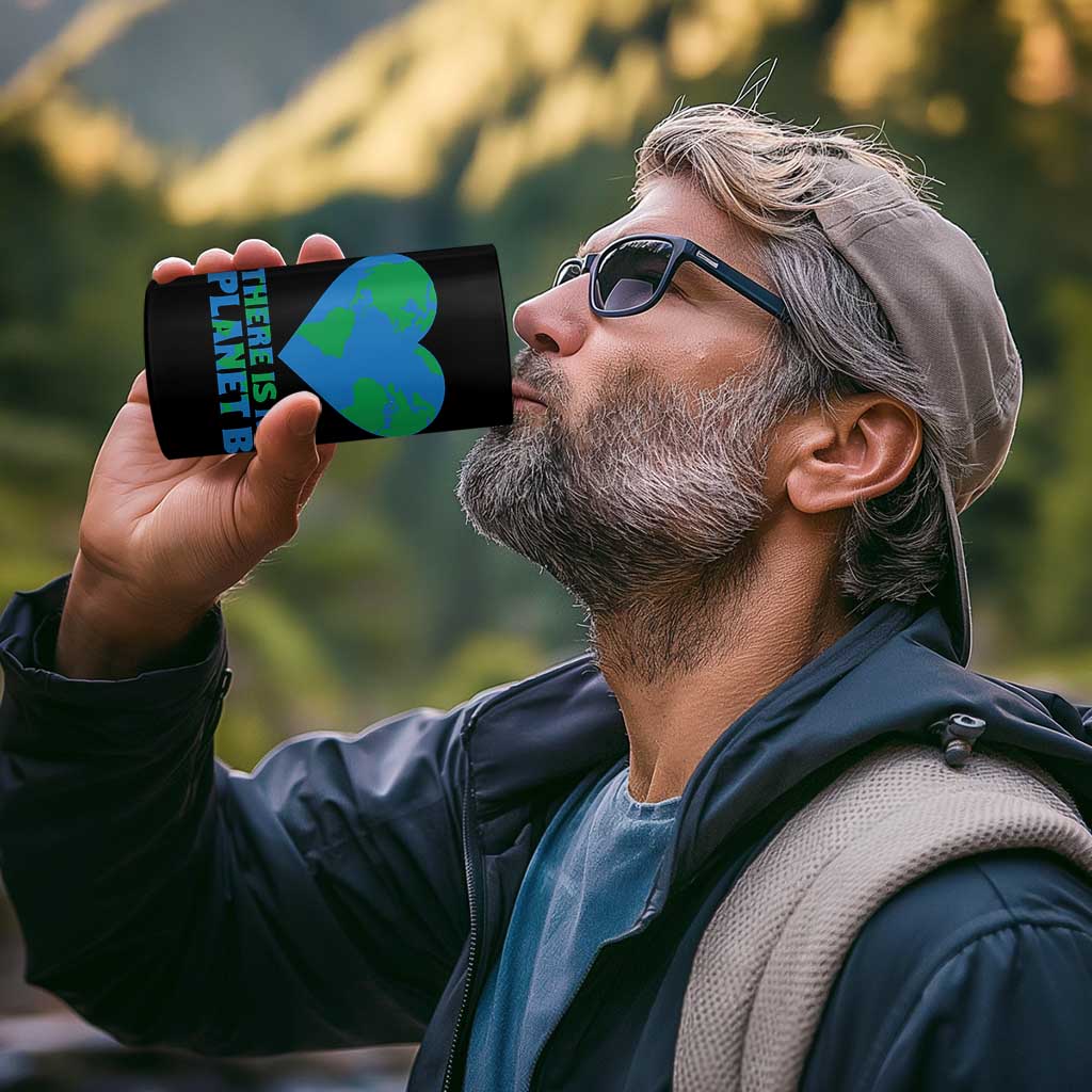 There Is No Planet B 4 in 1 Can Cooler Tumbler Earth Day Nature Lover Gift