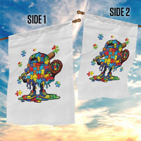 Autism Acceptance Baseball Garden Flag Colorful Drip Graphic Neurodiversity Support
