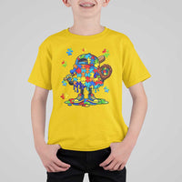 Autism Acceptance Baseball T Shirt For Kid Colorful Drip Graphic Neurodiversity Support