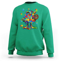 Autism Acceptance Baseball Sweatshirt Colorful Drip Graphic Neurodiversity Support
