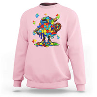 Autism Acceptance Baseball Sweatshirt Colorful Drip Graphic Neurodiversity Support