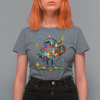 Autism Acceptance Baseball T Shirt For Women Colorful Drip Graphic Neurodiversity Support