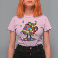Autism Acceptance Baseball T Shirt For Women Colorful Drip Graphic Neurodiversity Support