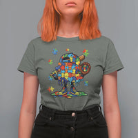 Autism Acceptance Baseball T Shirt For Women Colorful Drip Graphic Neurodiversity Support