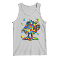 Autism Acceptance Baseball Tank Top Colorful Drip Graphic Neurodiversity Support