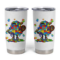 Autism Acceptance Baseball Tumbler Cup Colorful Drip Graphic Neurodiversity Support