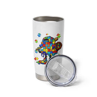 Autism Acceptance Baseball Tumbler Cup Colorful Drip Graphic Neurodiversity Support