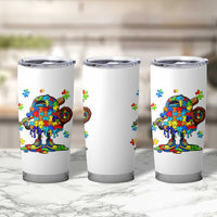 Autism Acceptance Baseball Tumbler Cup Colorful Drip Graphic Neurodiversity Support
