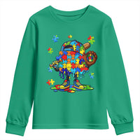 Autism Acceptance Baseball Youth Sweatshirt Colorful Drip Graphic Neurodiversity Support