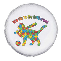 Autism Acceptance Baseball Cat Spare Tire Cover It Is Ok To Be Different