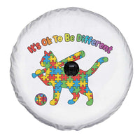 Autism Acceptance Baseball Cat Spare Tire Cover It Is Ok To Be Different