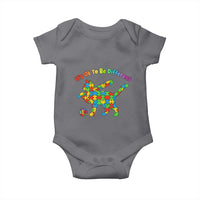 Autism Acceptance Baseball Cat Baby Onesie It Is Ok To Be Different