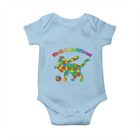 Autism Acceptance Baseball Cat Baby Onesie It Is Ok To Be Different