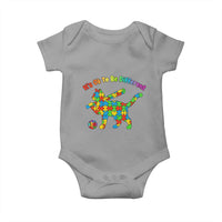 Autism Acceptance Baseball Cat Baby Onesie It Is Ok To Be Different
