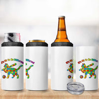 Autism Acceptance Baseball Cat 4 in 1 Can Cooler Tumbler It Is Ok To Be Different