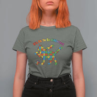 Autism Acceptance Baseball Cat T Shirt For Women It Is Ok To Be Different