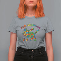Autism Acceptance Baseball Cat T Shirt For Women It Is Ok To Be Different