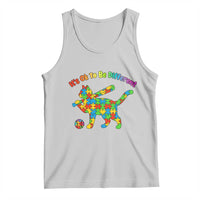 Autism Acceptance Baseball Cat Tank Top It Is Ok To Be Different