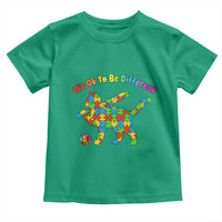 Autism Acceptance Baseball Cat Toddler T Shirt It Is Ok To Be Different