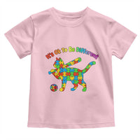 Autism Acceptance Baseball Cat Toddler T Shirt It Is Ok To Be Different