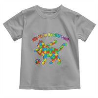 Autism Acceptance Baseball Cat Toddler T Shirt It Is Ok To Be Different
