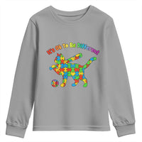 Autism Acceptance Baseball Cat Youth Sweatshirt It Is Ok To Be Different