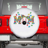 Autism Acceptance Baseball Mom Spare Tire Cover Proud Mom Inclusive Support Graphic