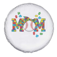 Autism Acceptance Baseball Mom Spare Tire Cover Proud Mom Inclusive Support Graphic