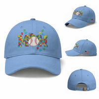 Autism Acceptance Baseball Mom Baseball Cap Proud Mom Inclusive Support Graphic