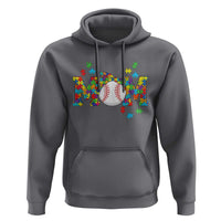 Autism Acceptance Baseball Mom Hoodie Proud Mom Inclusive Support Graphic