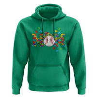 Autism Acceptance Baseball Mom Hoodie Proud Mom Inclusive Support Graphic
