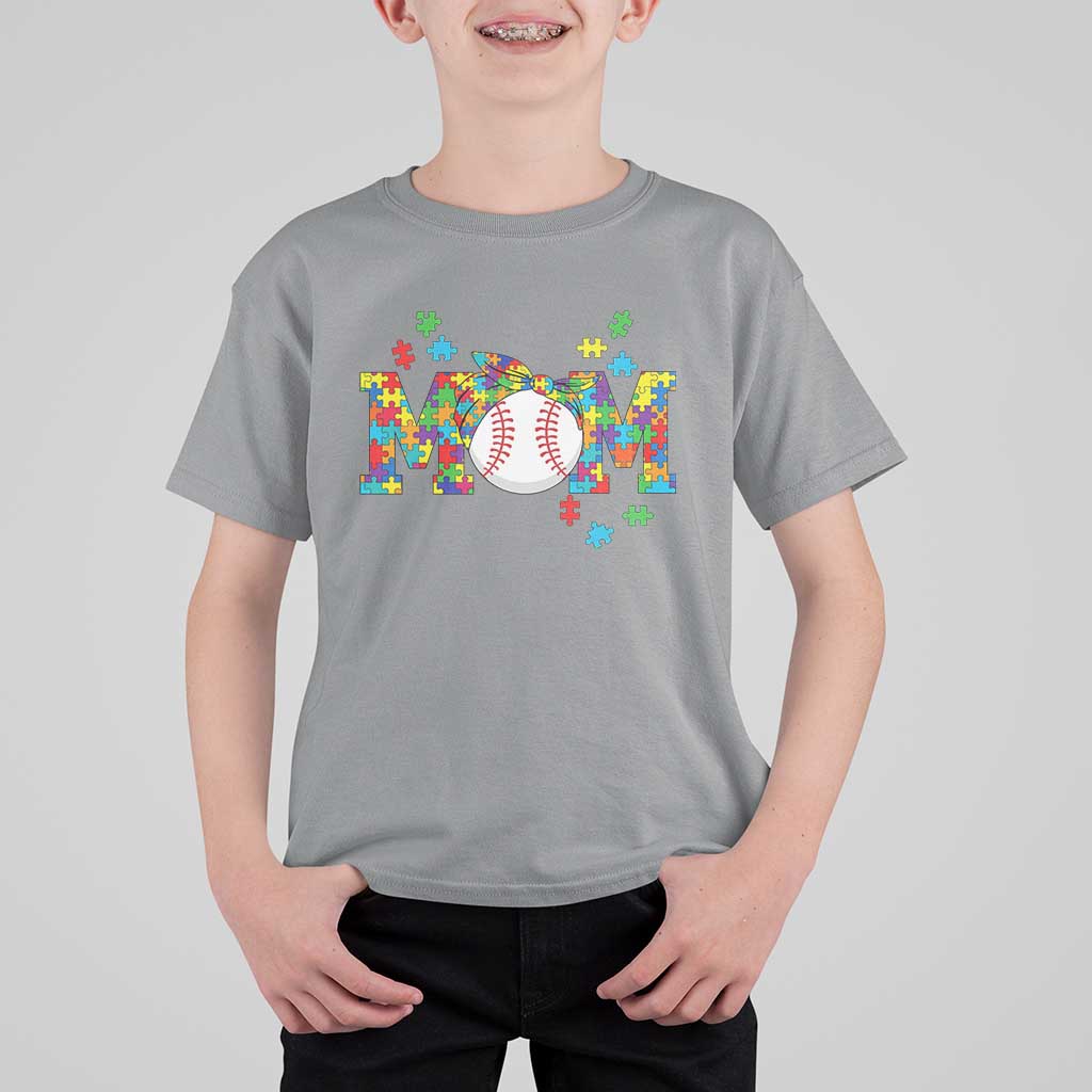 Autism Acceptance Baseball Mom T Shirt For Kid Proud Mom Inclusive Support Graphic