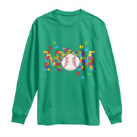 Autism Acceptance Baseball Mom Long Sleeve Shirt Proud Mom Inclusive Support Graphic