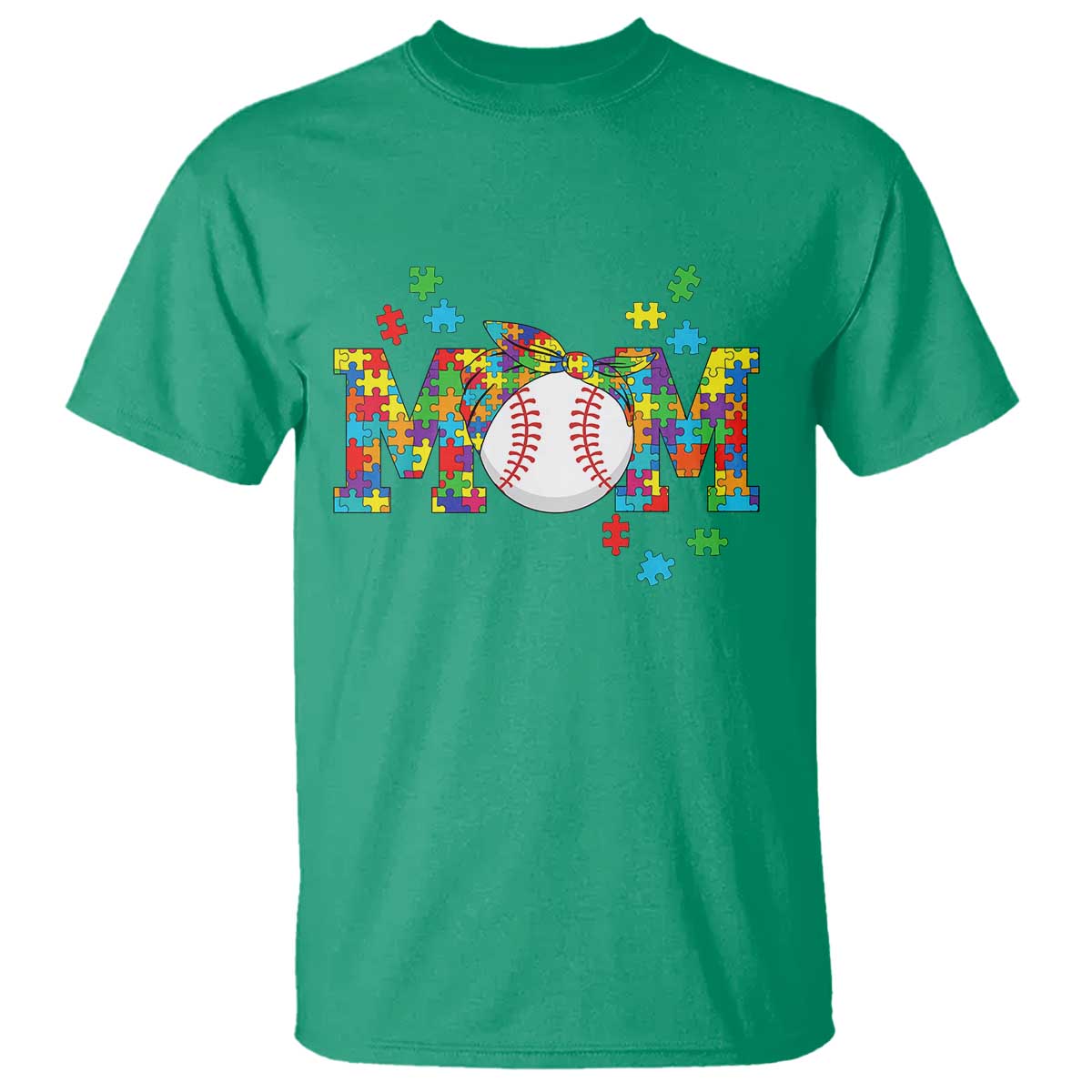 Autism Acceptance Baseball Mom T Shirt Proud Mom Inclusive Support Graphic