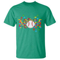 Autism Acceptance Baseball Mom T Shirt Proud Mom Inclusive Support Graphic