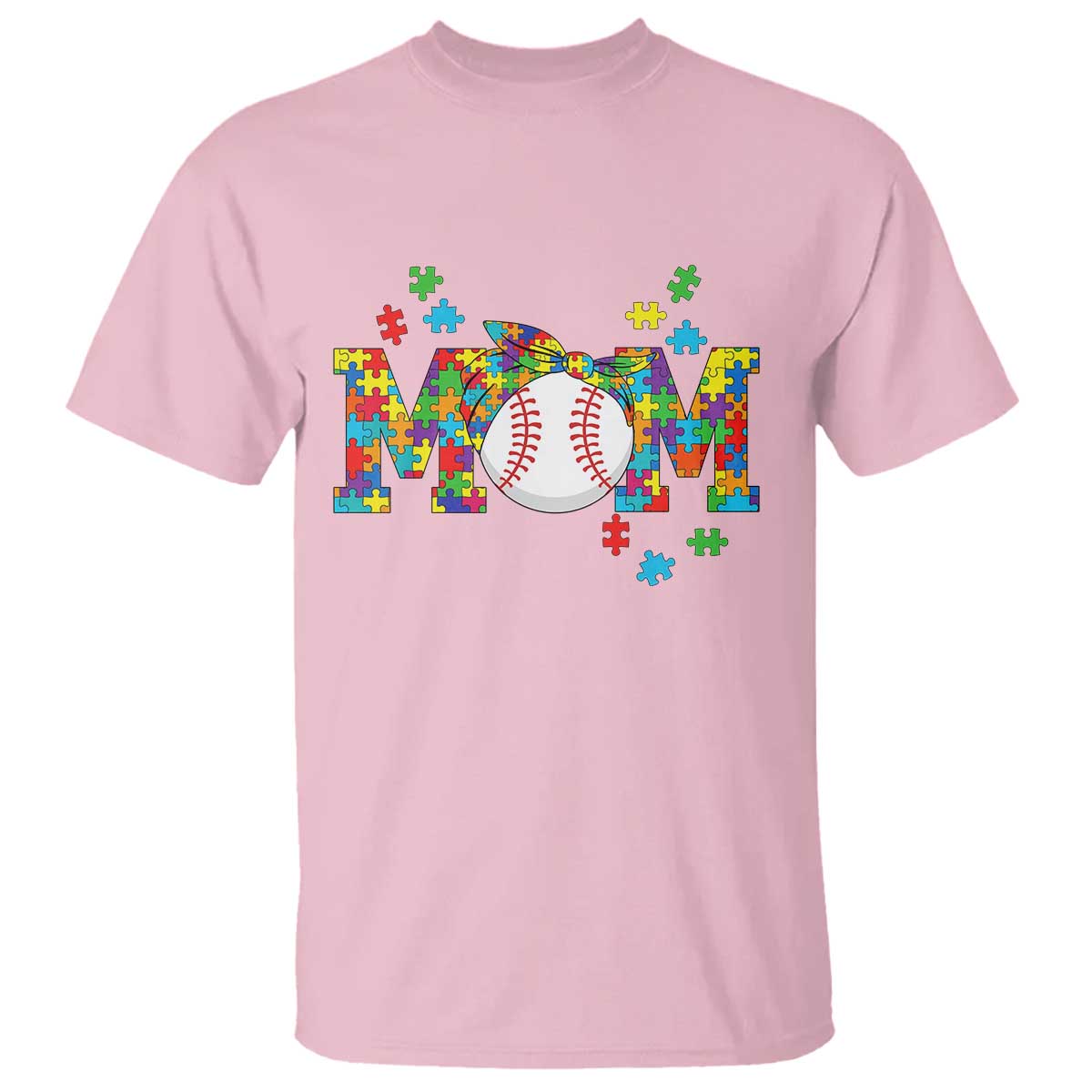 Autism Acceptance Baseball Mom T Shirt Proud Mom Inclusive Support Graphic