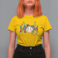 Autism Acceptance Baseball Mom T Shirt For Women Proud Mom Inclusive Support Graphic