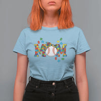 Autism Acceptance Baseball Mom T Shirt For Women Proud Mom Inclusive Support Graphic
