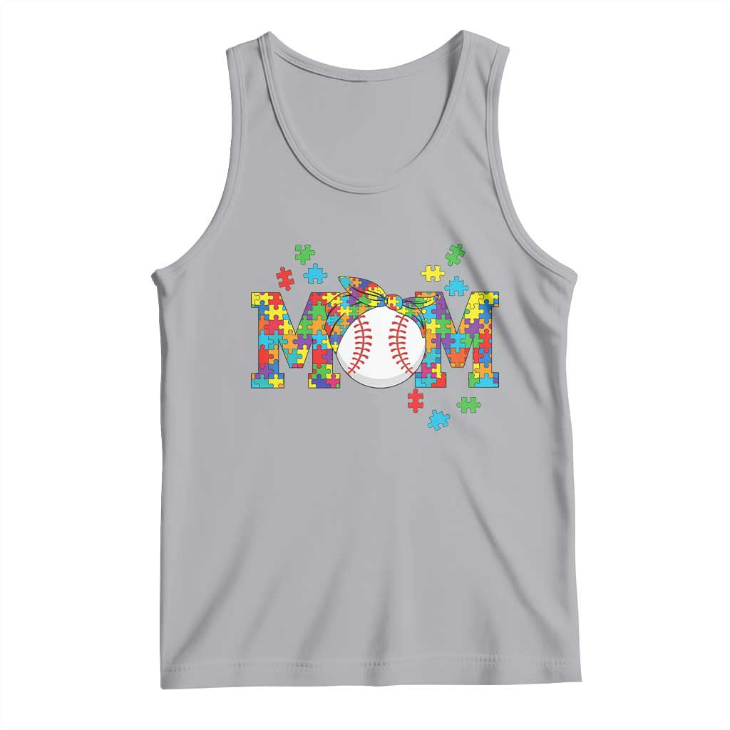 Autism Acceptance Baseball Mom Tank Top Proud Mom Inclusive Support Graphic