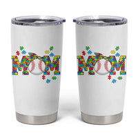 Autism Acceptance Baseball Mom Tumbler Cup Proud Mom Inclusive Support Graphic