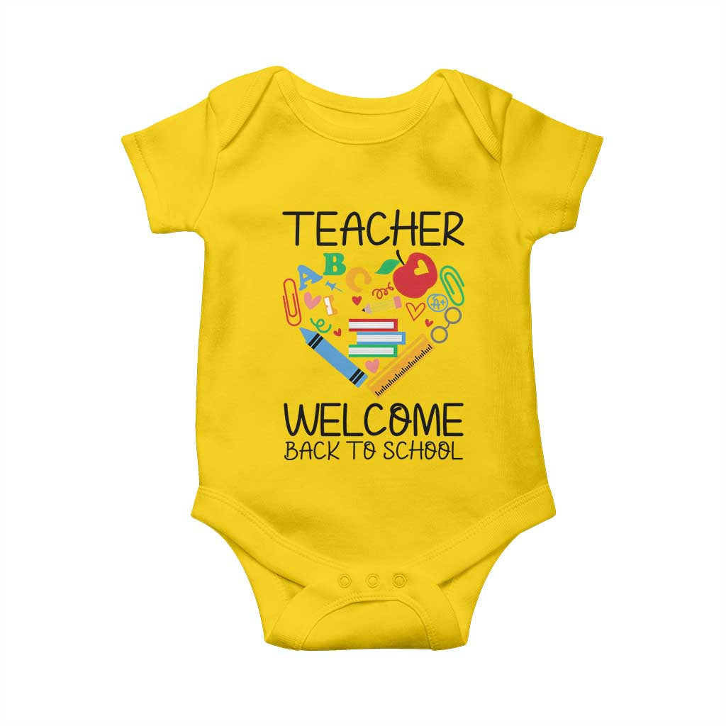 Teacher Welcome Back To School Baby Onesie Cute Classroom Gift - Wonder Print Shop