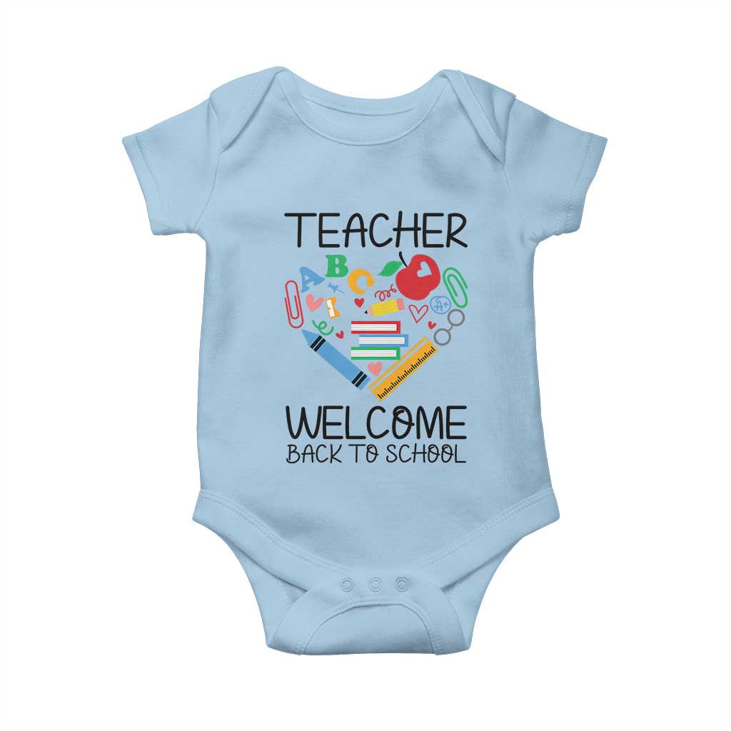 Teacher Welcome Back To School Baby Onesie Cute Classroom Gift - Wonder Print Shop