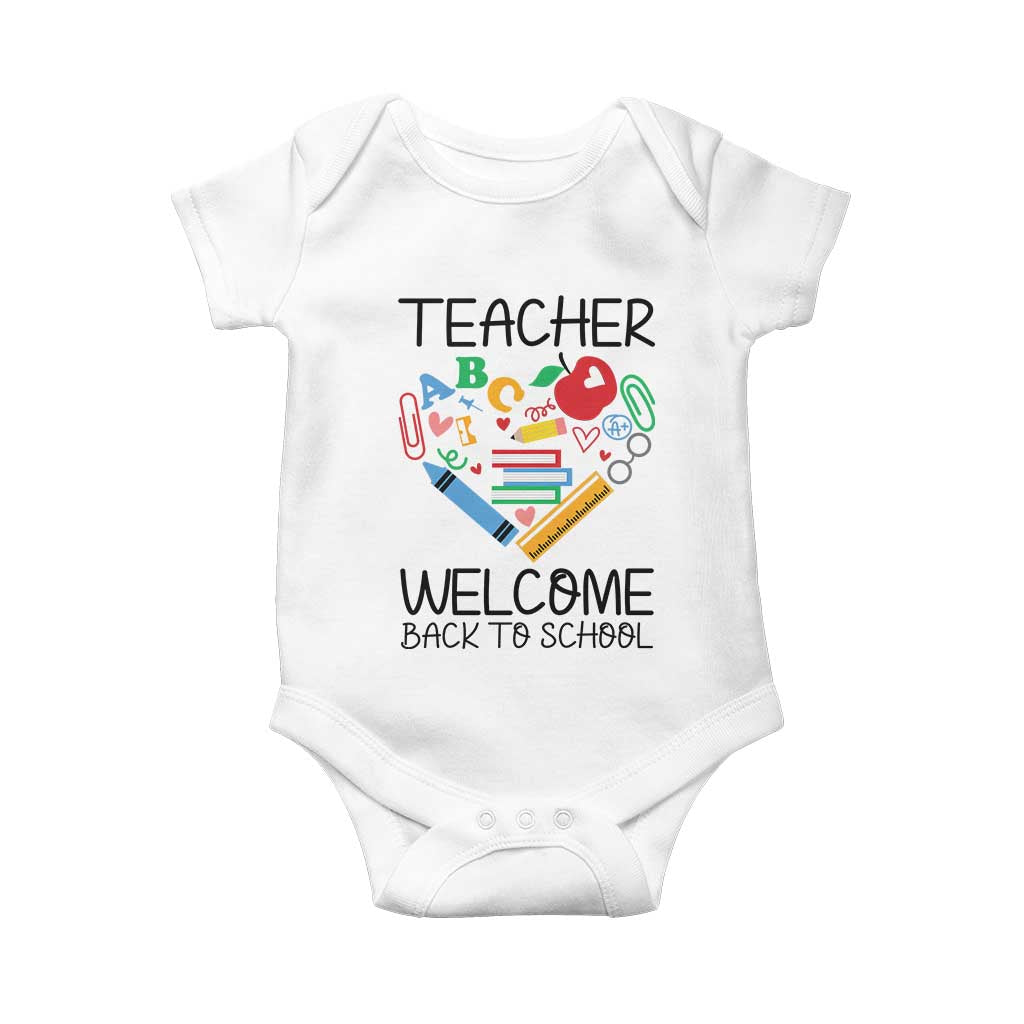 Teacher Welcome Back To School Baby Onesie Cute Classroom Gift - Wonder Print Shop