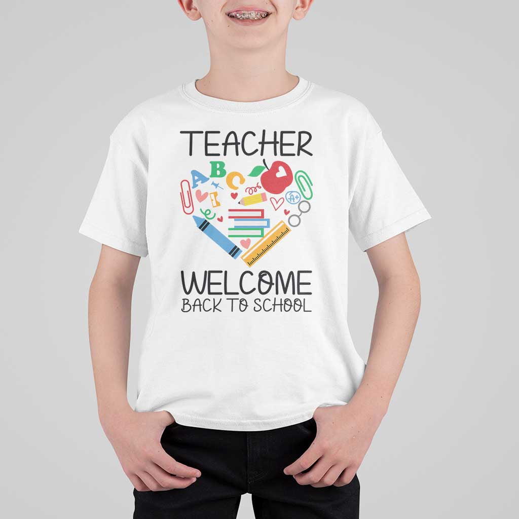 Teacher Welcome Back To School T Shirt For Kid Cute Classroom Gift - Wonder Print Shop