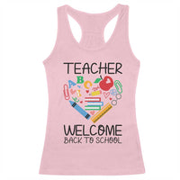 Teacher Welcome Back To School Racerback Tank Top Cute Classroom Gift - Wonder Print Shop