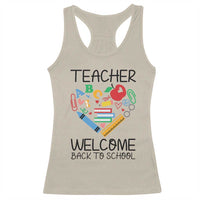 Teacher Welcome Back To School Racerback Tank Top Cute Classroom Gift - Wonder Print Shop