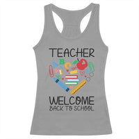 Teacher Welcome Back To School Racerback Tank Top Cute Classroom Gift - Wonder Print Shop