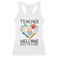 Teacher Welcome Back To School Racerback Tank Top Cute Classroom Gift - Wonder Print Shop