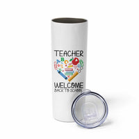 Teacher Welcome Back To School Skinny Tumbler Cute Classroom Gift