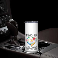 Teacher Welcome Back To School Skinny Tumbler Cute Classroom Gift